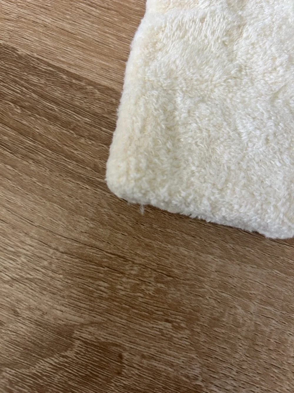 Cozy Fuzzy Cream Gloves